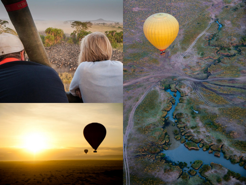 Romantic things to do on an African safari - hot air ballooning