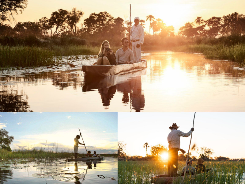 Romantic things to do on an African safari - mokoros and canoes