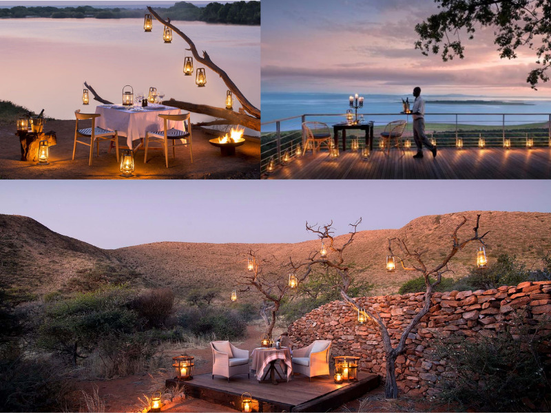 Romantic things to do on an African safari - private dining