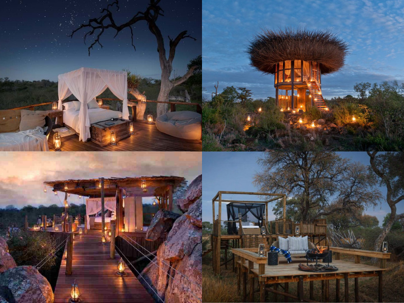 Romantic things to do on an African safari - starbeds and sky beds