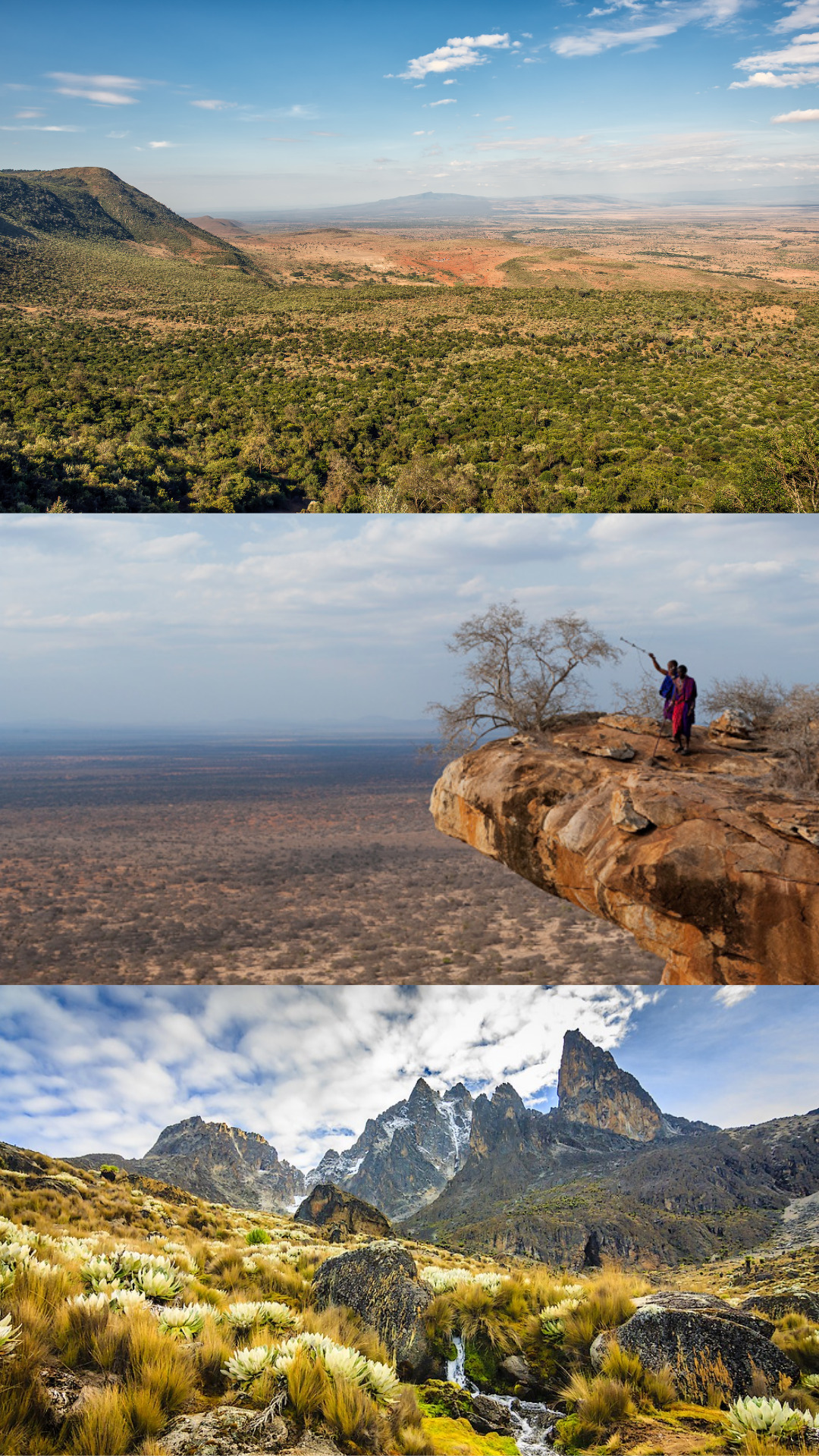 Kenya - Great Plains and Rift Valley and Mount Kenya