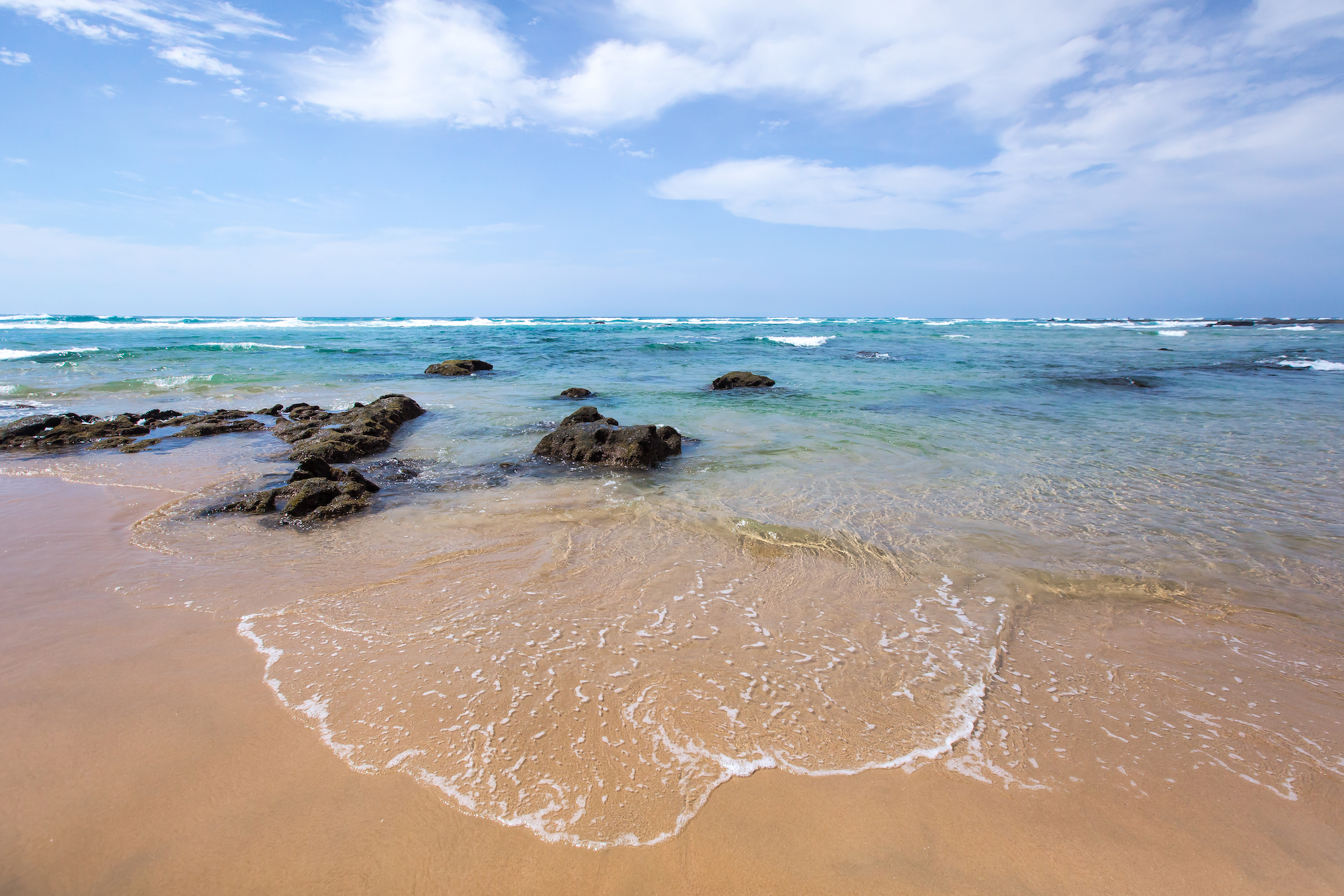 pristine Indian ocean on East Coast of South Africa