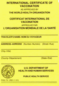 Official Yellow Fever Card Update