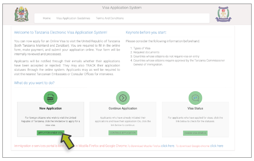 Tanzania Visa Application Process